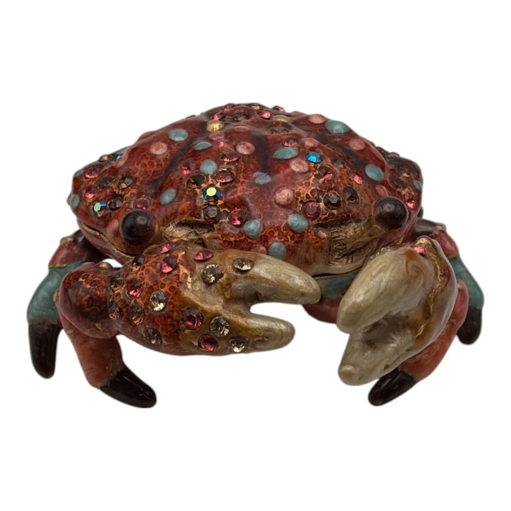 Jay Strongwater Richard Crab Oceana Trinket Box Org. Box & Pamphlet